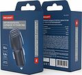 REXANT 18-2220 Автомобильное зарядное устройство c двумя портами (USB-А + USB-A) со световой индикацией, 12Вт, черное REXANT