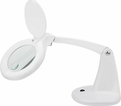 REXANT 31-0243 Лупа настольная 3D+12D с подсветкой 40 SMD LED, ø100мм, белая REXANT