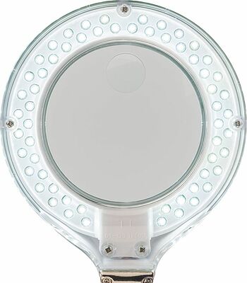 REXANT 31-0243 Лупа настольная 3D+12D с подсветкой 40 SMD LED, ø100мм, белая REXANT