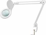REXANT 31-0403 Лупа на струбцине круглая 5D с подсветкой 56 SMD LED, ø127мм, белая REXANT