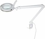 REXANT 31-0531 Лупа на струбцине круглая 3D с подсветкой 60 SMD LED, сенсорный регулятор яркости, ø127мм, белая REXANT