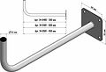 REXANT 34-0481 Кронштейн эфирный Г-образный, 60см REXANT 