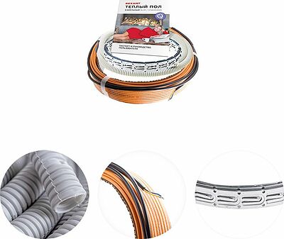 REXANT 51-0516-3 Теплый пол, кабельная секция Standard RND-50-750 750Вт, 50м, 4,7-6,3м² двухжильный REXANT
