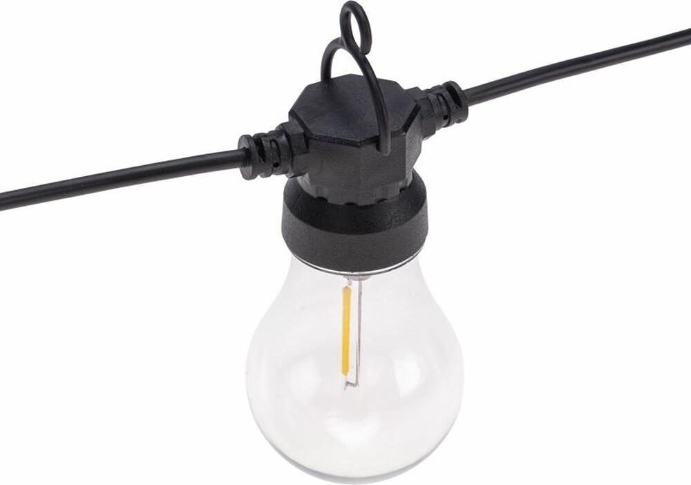 REXANT 602-2423 Гирлянда садовая Канэри, 20м, 3000К, встроенный аккумулятор, солнечная панель, коллекция Лондон REXANT