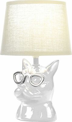 REXANT 603-1017 Светильник декоративный настольный МОБИ quot;Бульдог quot;, с цоколем Е14, 40Вт, цвет белый REXANT