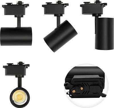 REXANT 611-003 Светильник светодиодный трековый Star Track 12Вт 4000К LED черный REXANT
