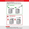 REXANT 72-3023 Неодимовый магнит диск 50х30мм, сцепление 116кг REXANT REXANT 72-3023 Неодимовый магнит диск 50х30мм, сцепление 116кг REXANT