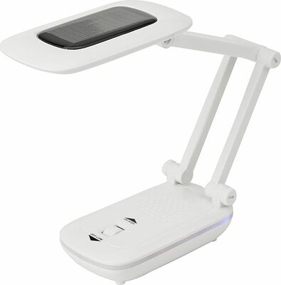 REXANT 75-0217 Светильник настольный REXANT Сиквел Про c солнечной панелью и с ночником, 220 В, LED, 5 Вт, 4000 К, бесступенчатое диммирование, заряжаемый, 2 ч автономной работы