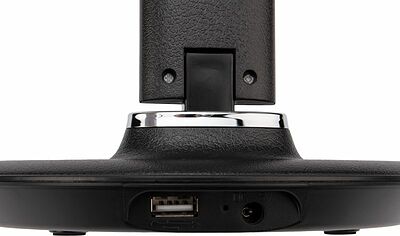 REXANT 75-0219 Светильник настольный REXANT Status LED, USB-зарядка устройств, 2700-6500 К, диммирование, 220 В, эффект тиснения под кожу