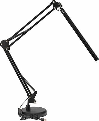 REXANT 75-0225 Светильник настольный с 2 креплениями (подставка и струбцина) LED, 10Вт, черный REXANT