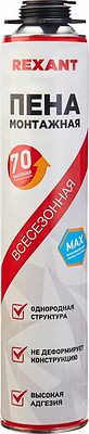 REXANT 89-0911 Пена монтажная всесезонная для пистолета 70+ PRO 980 г REXANT