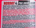 ROSDOT Жидкость тормозная ROSDOT PRO DRIVE DOT4 455 г 430110011 (430110011)