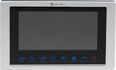 SECURIC 45-0336 Цветной монитор видеодомофона 7 quot; формата AHD, с сенсорным управлением, с детектором движения, функцией фото- и видеозаписи (модель AC-336)