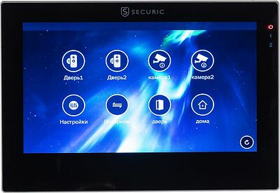 SECURIC 45-0438 Цветной монитор видеодомофона 7 quot; формата AHD(1080P), с сенсорным экраном, детектором движения, функцией фото- и видеозаписи (модель AC-438)
