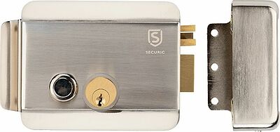 SECURIC 45-0909 Замок электромеханический накладной универсальный SC-20, с возможностью блокировки кнопки открывания
