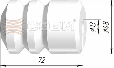 SEVI 1504-2622 буфер хода сжатия задней подвески ВАЗ 2110–2112, серия Эксперт