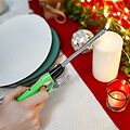 СОКОЛ 61-0965 Бытовая газовая пьезозажигалка с классическим пламенем многоразовая (1 шт.) зеленая СК-302W с гибким стержнем СОКОЛ