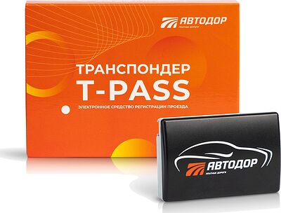 T-Pass транспондер «Автодор» в чёрном корпусе для оплаты платных дорог