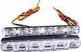 Вымпел DRL-HP-6 (5045) дневные ходовые огни, 6 светодиодов COB, с повтором поворота, пластиковый корпус, 2 шт.
