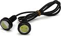 Вымпел DRL-YY-3W (5082) врезные дневные ходовые огни Ø22 мм, светодиод COB, алюминиевый корпус, стеклянная линза, 2 шт.