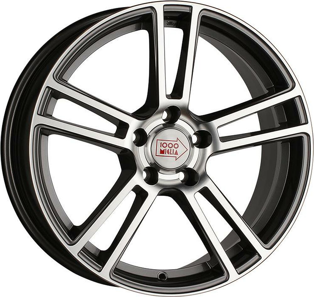 1000Miglia MM1002 8.5x19 5x112 ET 32 Dia 66.6 Dark Anthracite Polished