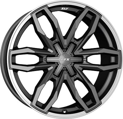 ATS Temperament 6 9.5x20 6x114.3 ET 25 Dia 66.1 Blizzard Grey Lip Polished