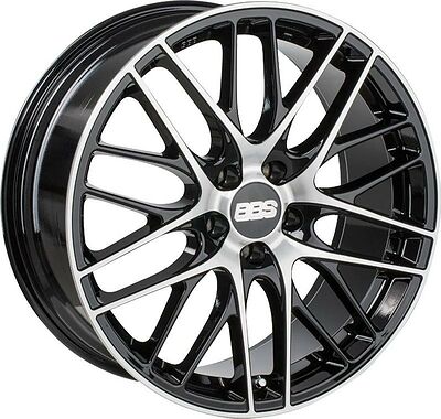 BBS CS 7.5x17 5x112 ET 46 Dia 57 Black Diamond Cut