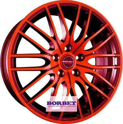 Borbet CW4/5 7.5x19 5x114.3 ET 42 Dia 67.1 Red Front Polished
