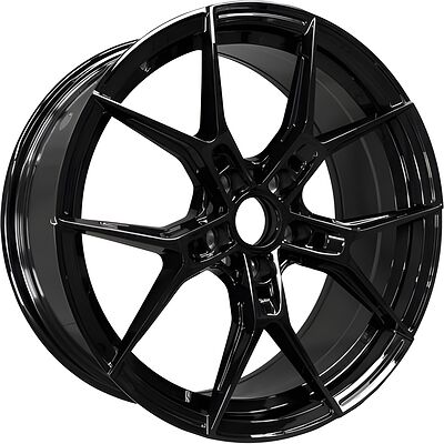 Hengder 5063 11x22 5x112 ET 40 Dia 66 Gloss Black