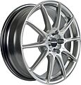 Inch FA8537 6.5x17 4x100 ET 43 Dia 60.1 Gloss Black Machined Face