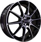 Inch FA8537 6.5x17 5x108 ET 43 Dia 65.1 Gloss Black Machined Face Inch FA8537 6.5x17 5x108 ET 43 Dia 65.1 Gloss Black Machined Face
