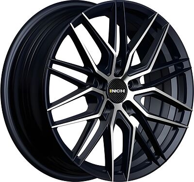 Inch FA8539 7x17 5x112 ET 40 Dia 57.1 Gloss Black Machined Face