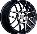 Inch FA8541 7x17 5x108 ET 40 Dia 54.1 Gloss Black Machined Face