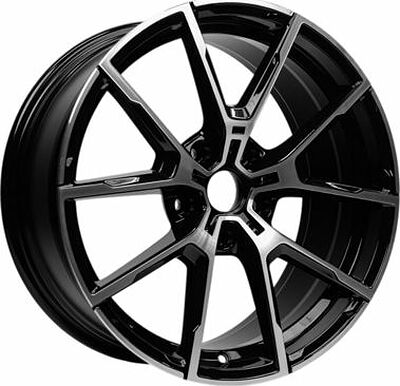 Inch ULF-R21 8x18 5x112 ET 30 Dia 66.56 Gloss Black Machined Face