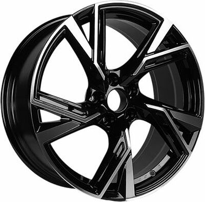 Inch ULF-R31 8x18 5x120 ET 38 Dia 57.1 Gloss Black Machined Face