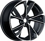 Inch ULF-R39P 8x18 5x112 ET 26 Dia 66.56 Gloss Black Machined Face