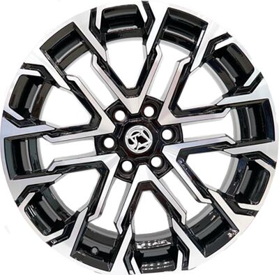 Khomen Wheels AZIMUT 2205 (QX80/Patrol) 9x22 6x139.7 ET 25 Dia 77.8 Black-FP