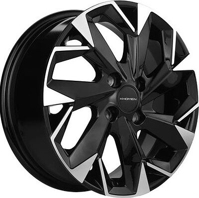 Khomen Wheels KHW1402 (Civic/Fit) 5.5x14 4x100 ET 45 Dia 56.1 Black-FP