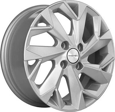 Khomen Wheels KHW1402 (Civic/Fit) 5.5x14 4x100 ET 45 Dia 56.1 F-Silver