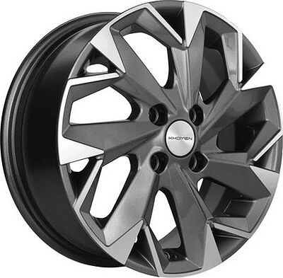 Khomen Wheels KHW1402 (Civic/Fit) 5.5x14 4x100 ET 45 Dia 56.1 Gray-FP