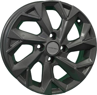 Khomen Wheels KHW1402 (Corolla/X-RAY/Logan) 5.5x14 4x100 ET 43 Dia 60.1 Gray