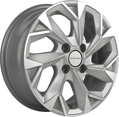 Khomen Wheels KHW1402 5x14 4x98 ET 35 Dia 58 F-Silver-FP