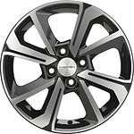Khomen Wheels KHW1501 (Cobalt) 6x15 4x100 ET 39 Dia 56.6 Black-FP Khomen Wheels KHW1501 (Cobalt) 6x15 4x100 ET 39 Dia 56.6 Black-FP
