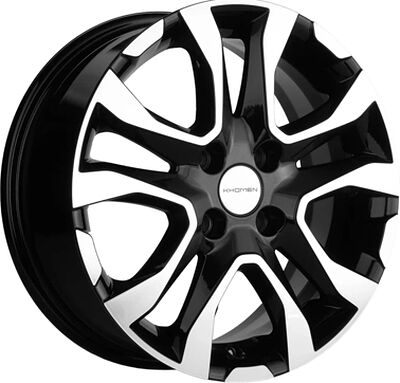 Khomen Wheels KHW1501 (Logan/Sandero/Xray) 6x15 4x100 ET 40 Dia 60.1 Black-FP