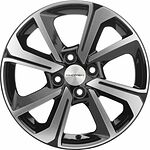 Khomen Wheels KHW1501 (Vesta/Almera) 6x15 4x100 ET 50 Dia 60.1 Black-FP