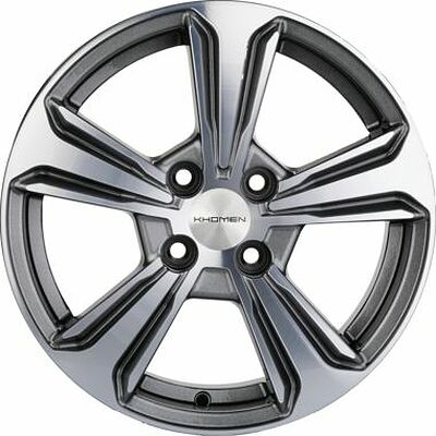 Khomen Wheels KHW1502 (Vesta/Almera) 6x15 4x100 ET 50 Dia 60.1 G-Silver-FP