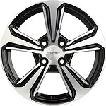 Khomen Wheels KHW1502 Vesta 6x15 4x100 ET 50 Dia 60.1 Black-FP
