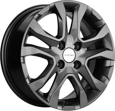 Khomen Wheels KHW1503 (Cobalt) 6x15 4x100 ET 39 Dia 56.6 Gray