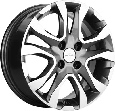 Khomen Wheels KHW1503 (Cobalt) 6x15 4x100 ET 39 Dia 56.6 Gray-FP