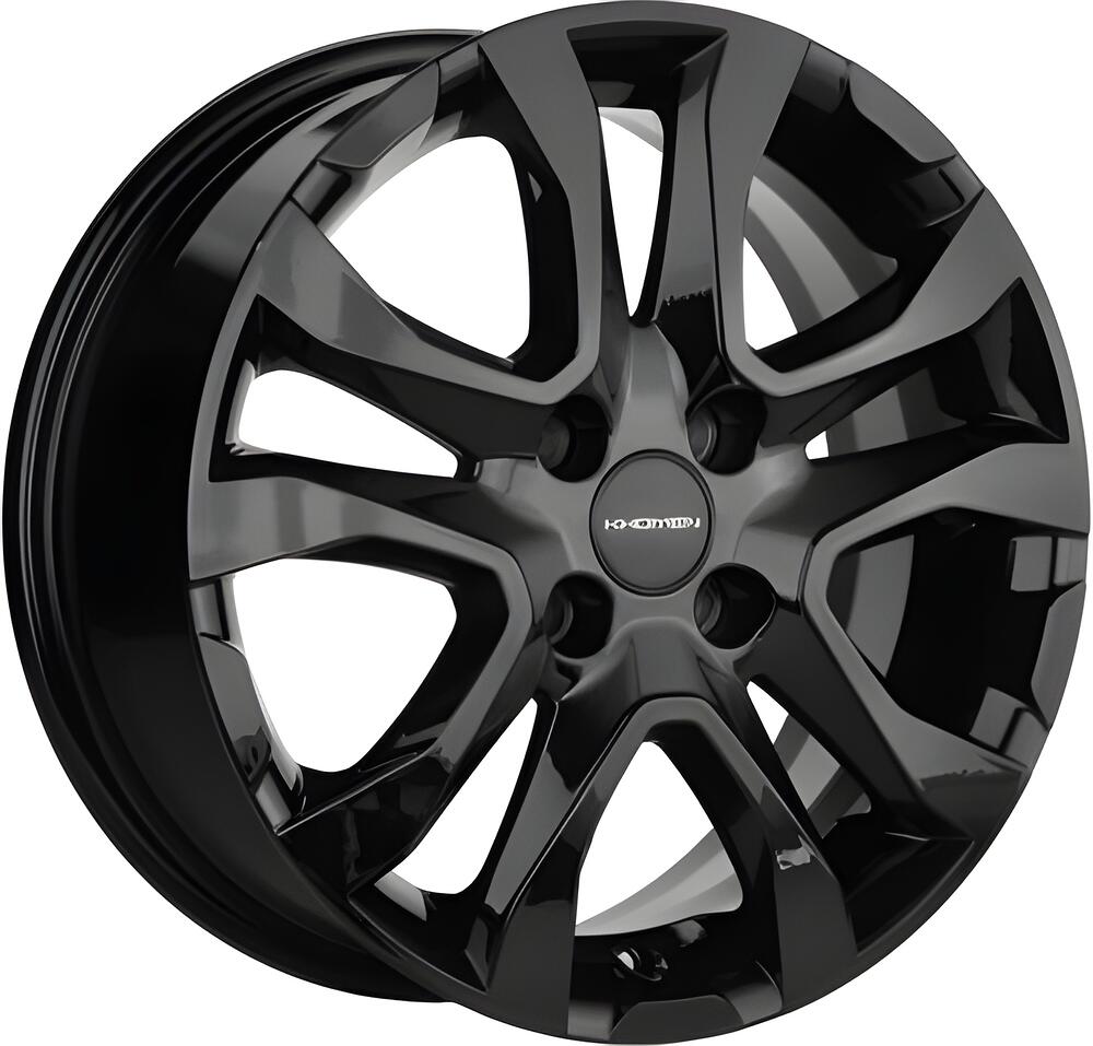 Khomen Wheels KHW1503 Rio/Solaris 6x15 4x100 ET 46 Dia 54.1 Black